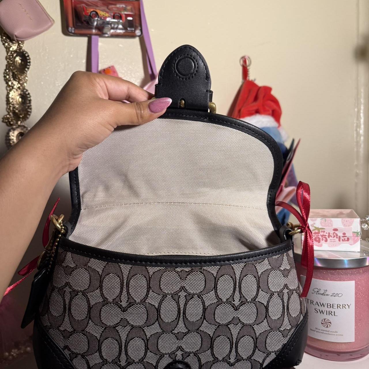 Soho Signature Jacquard top handle shoulder bag