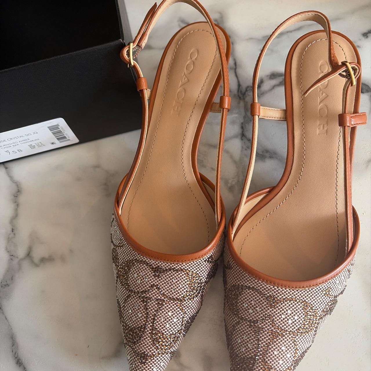 Coach Women's Tan and Gold Footwear