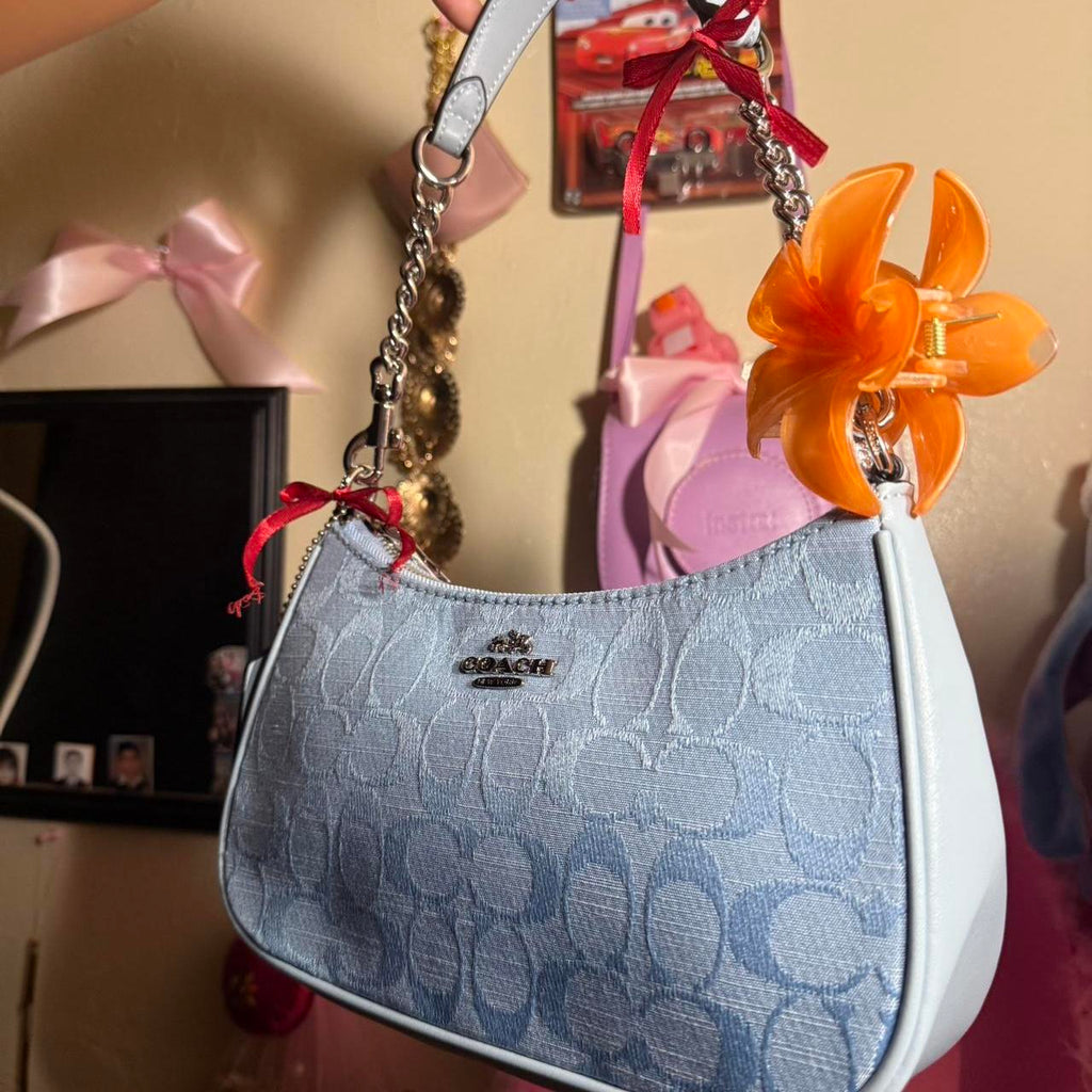 Blue Coach shoulder bag