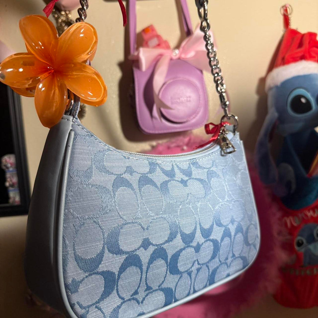 Blue Coach shoulder bag