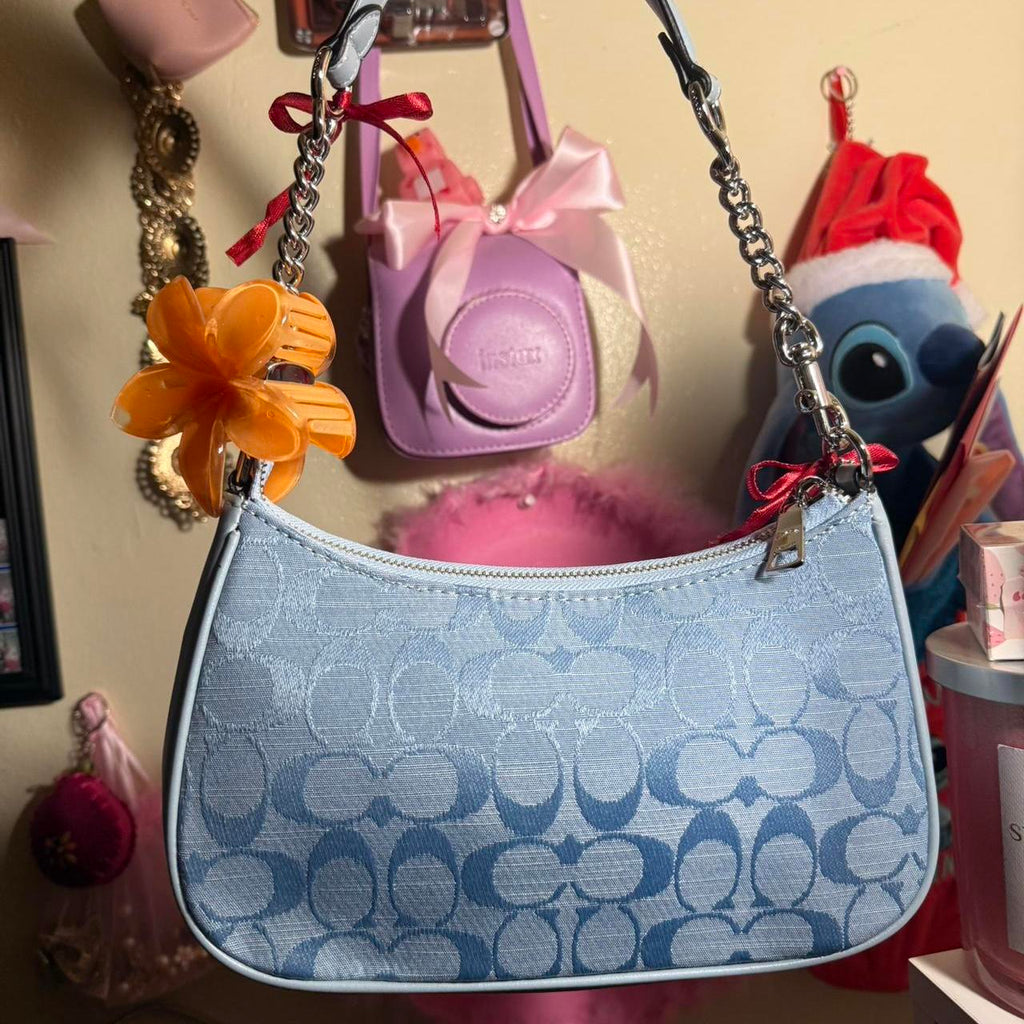 Blue Coach shoulder bag