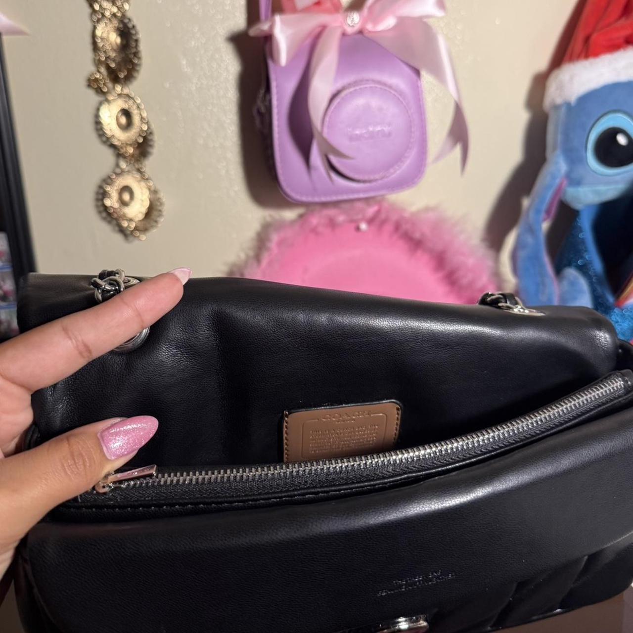 Tabby shoulder bag 26with pillow quilting logo silver