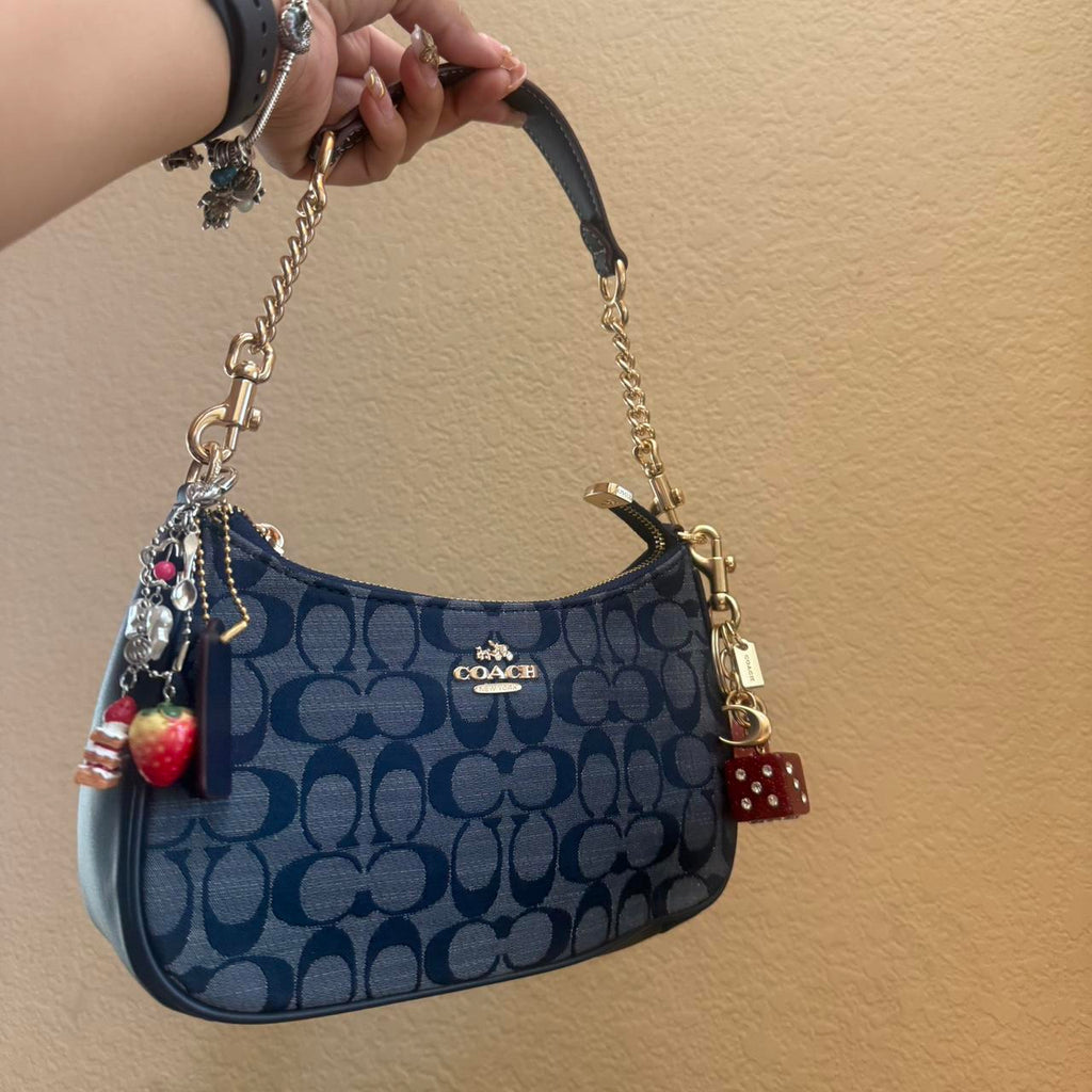 Blue coach bag