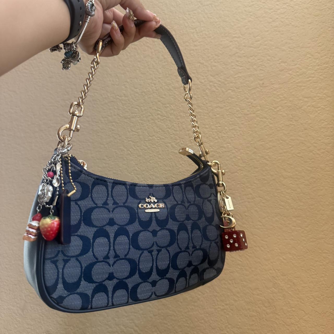 Blue coach bag