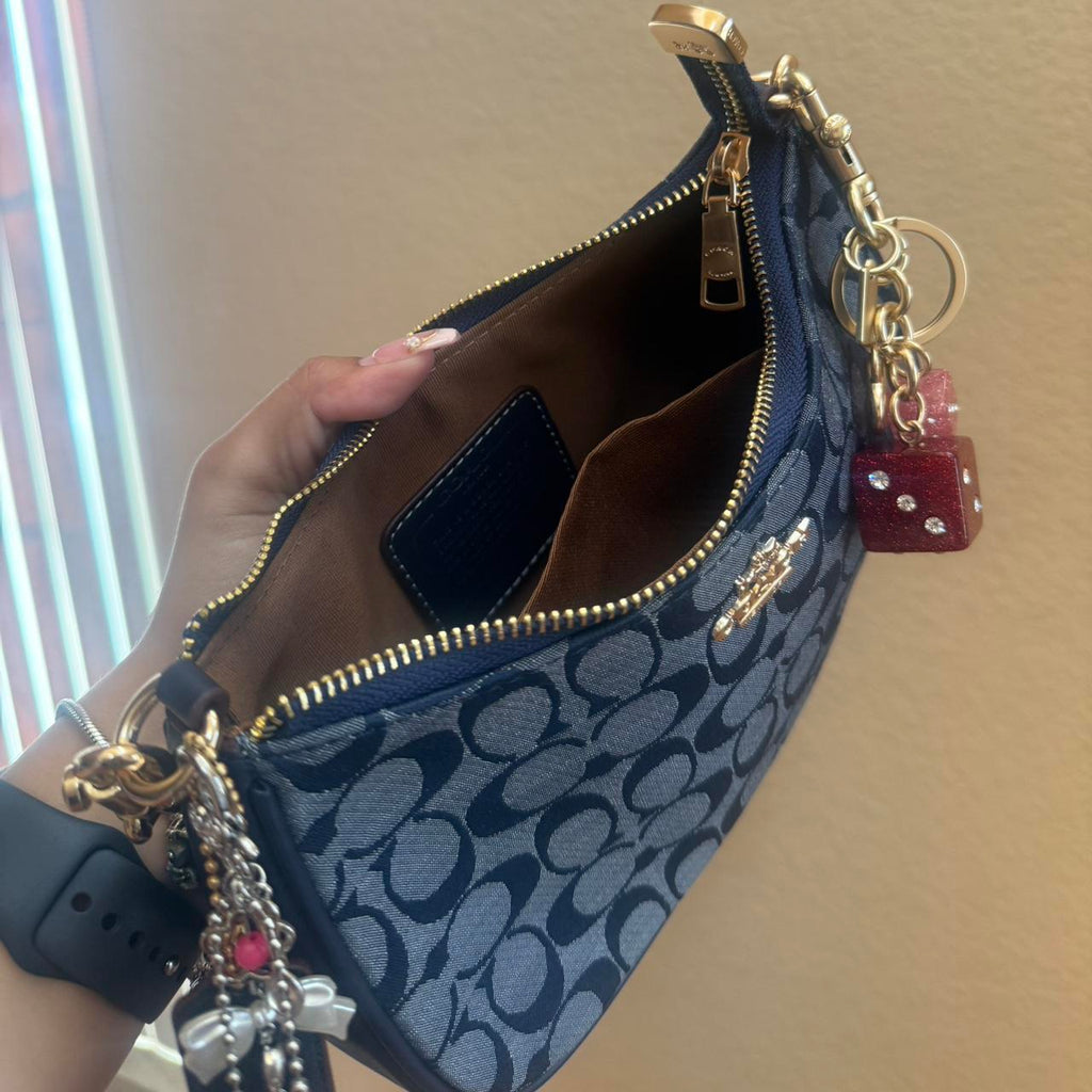 Blue coach bag