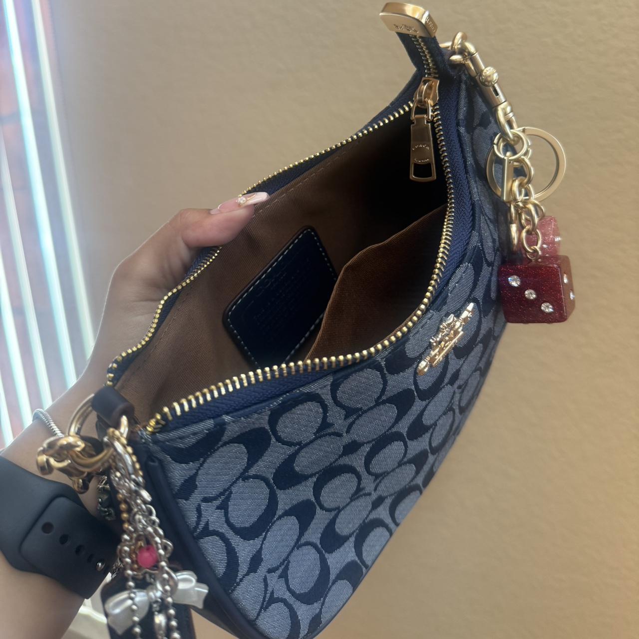 Blue coach bag